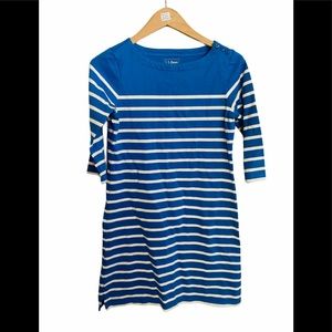 L.L. Bean Petite Striped Dress 👗